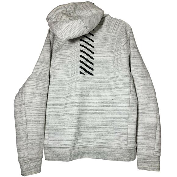 American Eagle Hoodie Sweatshirt Men M Active Flex Pullover Front Spell Out Grey - Picture 5 of 7